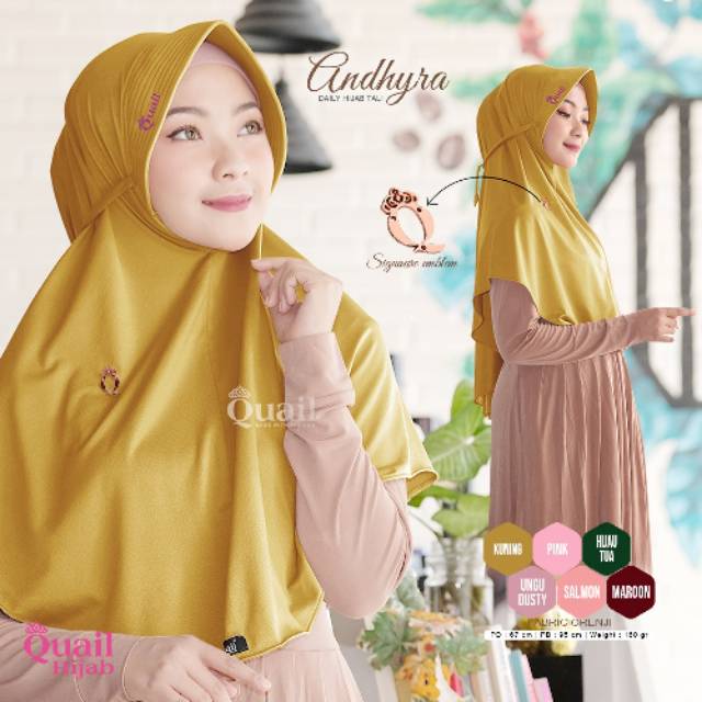 Jilbab Quail Ori Model Andyra