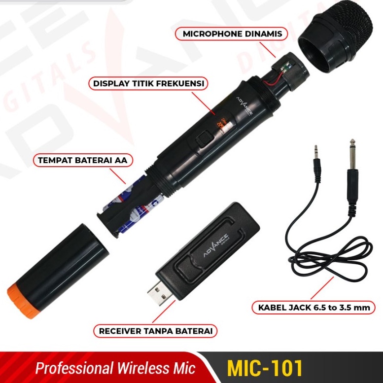 *COD* ADVANCE MIC WIRELESS Single Mic 101 // Weirelles advance Mic 101