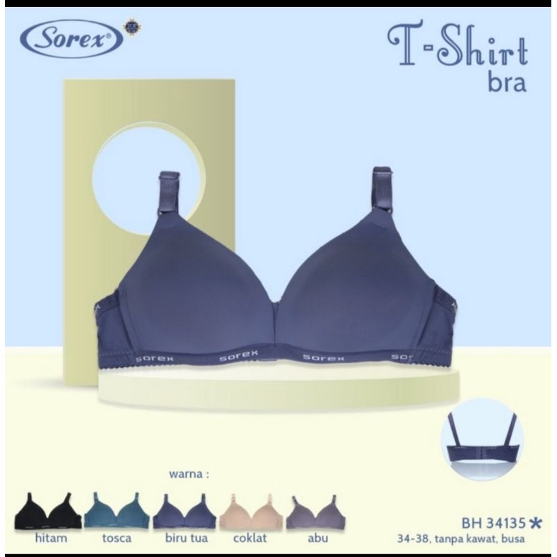 Bra Sorex T- shirt Tanpa kawat 34135