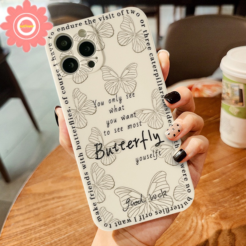 Soft Case TPU Motif Kupu-Kupu Untuk Xiaomi Redmi 10A 10 9C Nfc 9 9A 9T Poco X3 Nfc X3 Pro M3 Note 10 10S 10 Pro Max 9 8 Butterfly