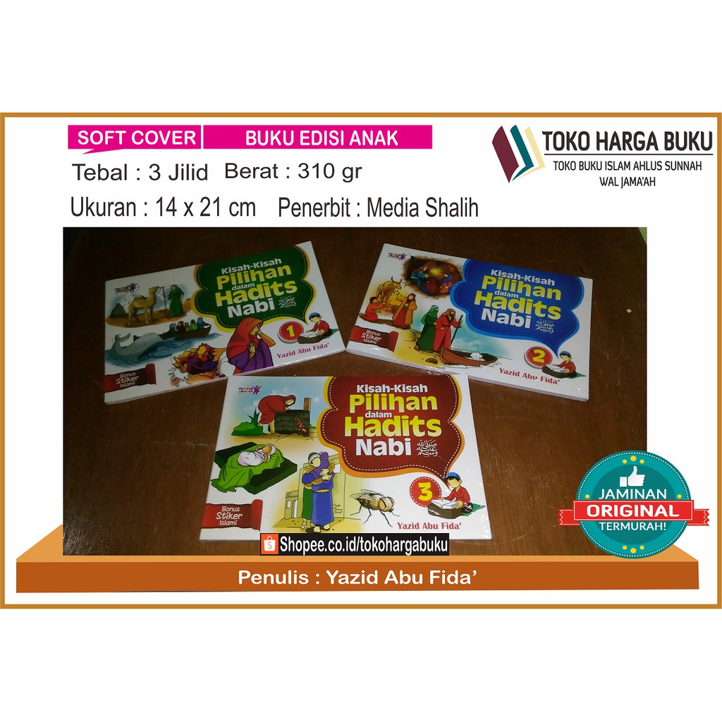 Foto Paket 3 Buku Kisah-Kisah Pilihan Dalam Hadits Nabi - Media Shalih