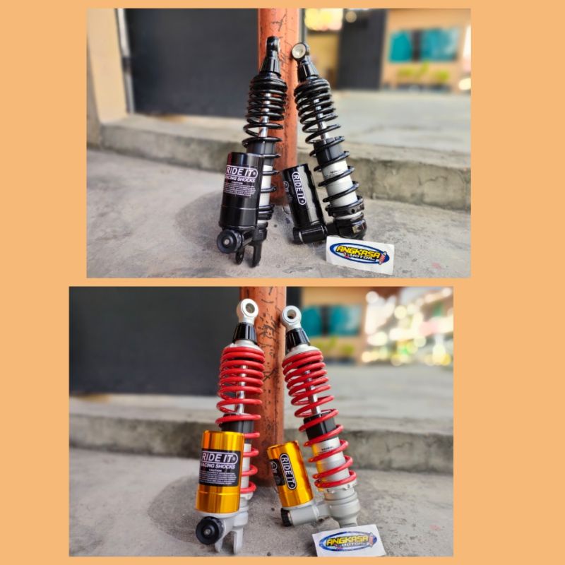 shock ride it ntr r1 tabung bawah nmax lama,pcx150 330mm double klik aktif