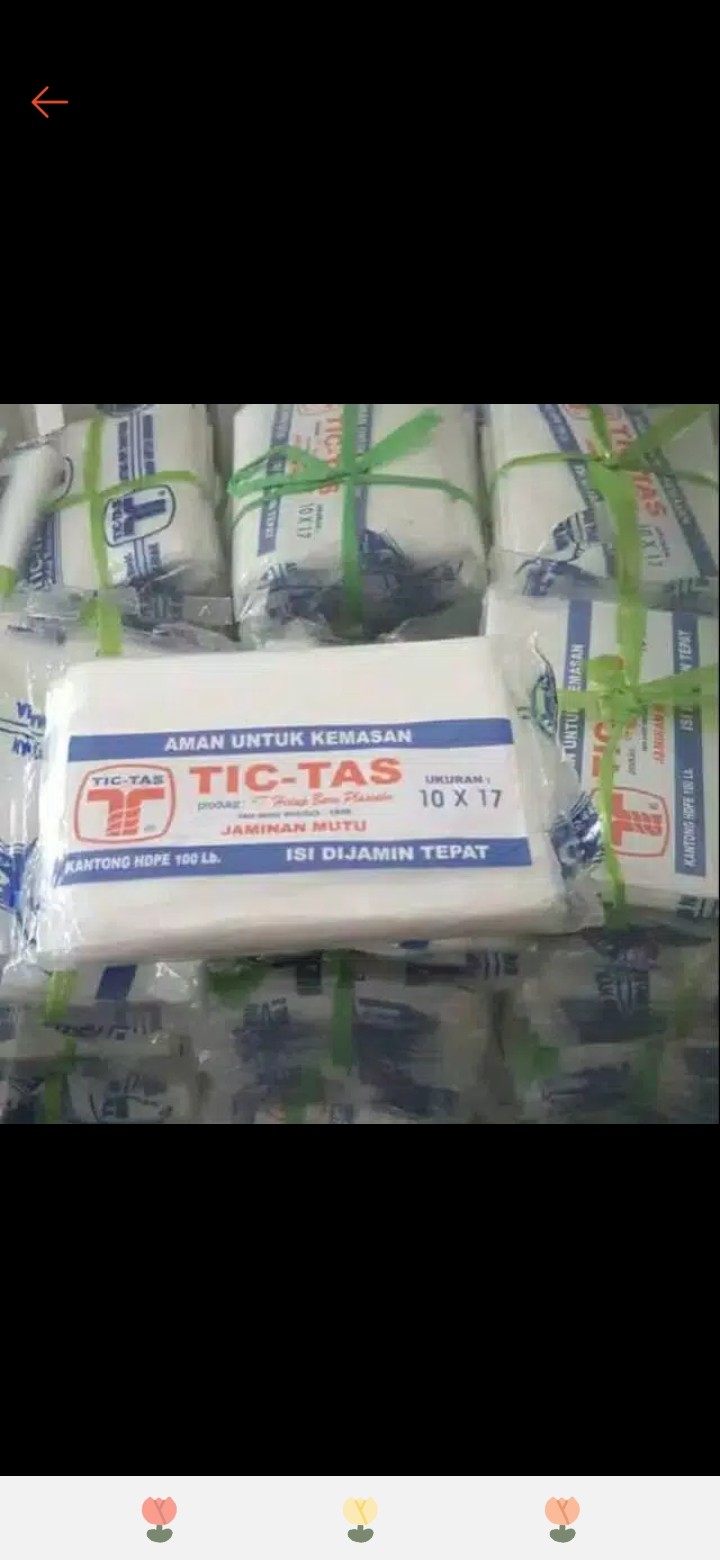 Kantong Plastik Hdpe Tictas Uk 10 X 17 Plastik Buram Plastik Es Batu
