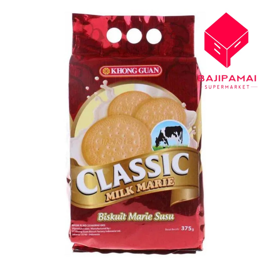 Jual Khong Guan Biskuit Classic Milk Marie 375g | Shopee Indonesia