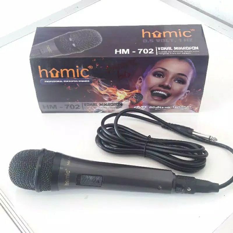 COD Mic homic HM-701 mikropon with volume suara microphone//Mic Murah//Mic Karaoke