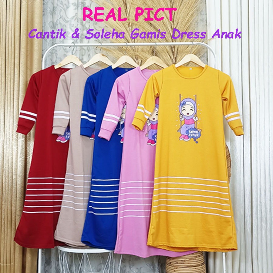 VS - GAMIS ANAK CANTIK &amp; SOLEHA NAJWA | GAMIS DRESS ANAK 3-10tahun