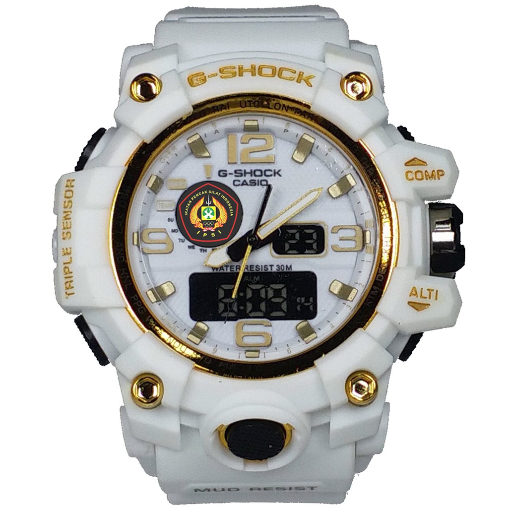 Exclusive Jam LOGO IPSI Double Time (Full Putih List Gold)