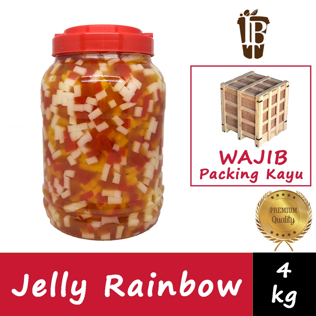 Rainbow Jelly Konyaku Topping Minuman Warna-Warni Impor Taiwan