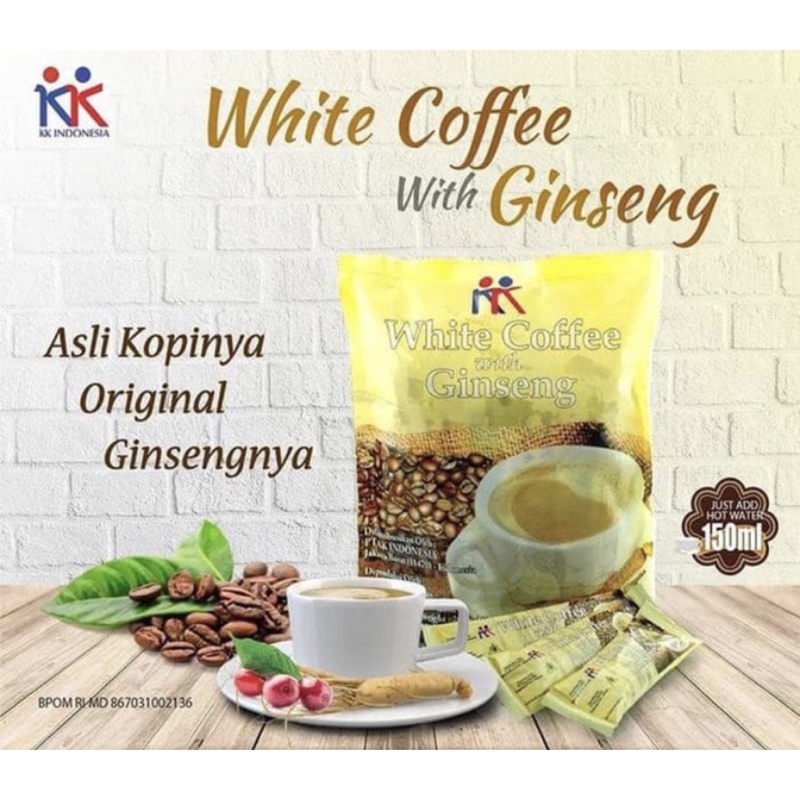 

kk kopi sehat white kopi plus ginseng bukan sekedar ngopi biasa