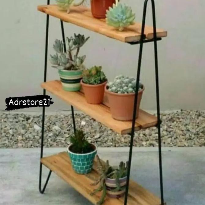 Rak Bunga 3 Susun, Rak Bunga Besi Rak Bunga Tanaman Matchacyas