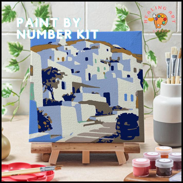 

Paint By Number Lukisan Bangunan City Versi 2 Canvas 20X20 Cm