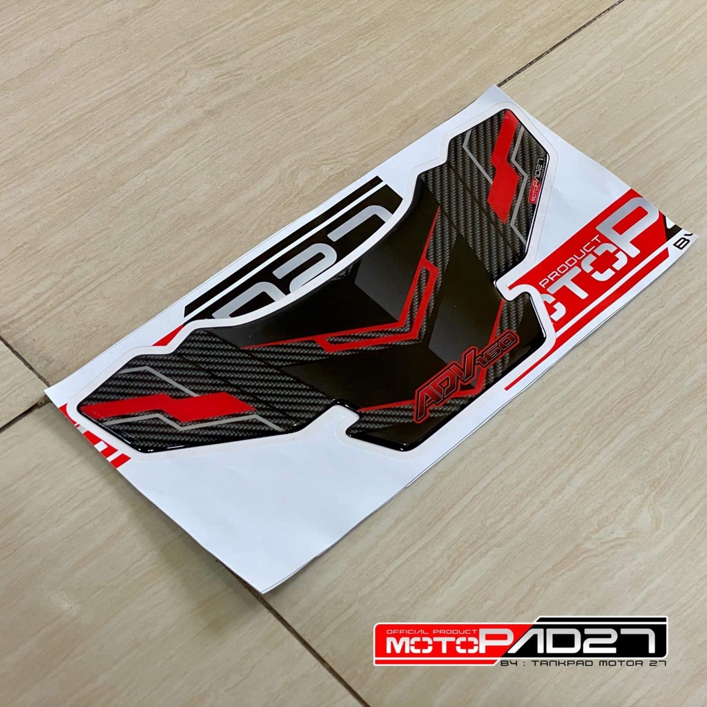 Stiker tailpad lampu stop Honda ADV 160 ADV 150 carbon resin premium