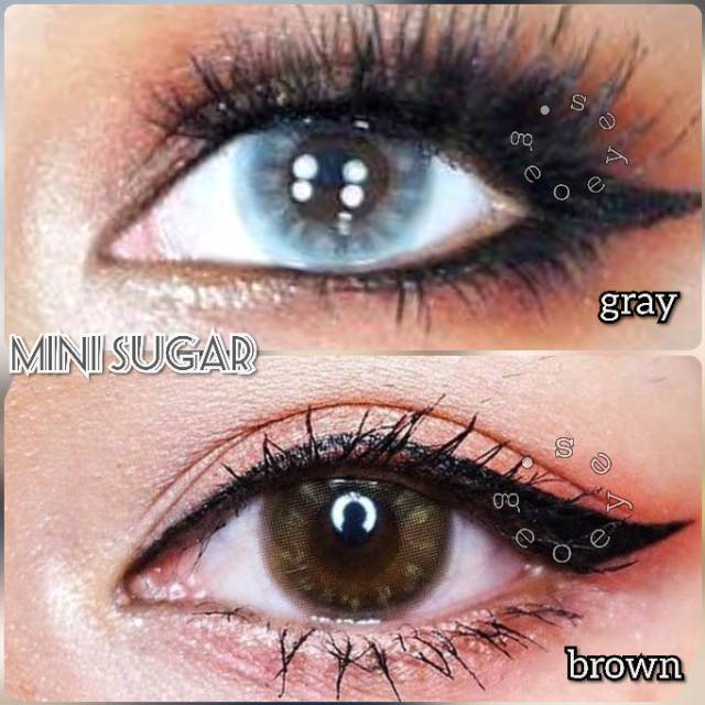 Softlens Kitty Kawaii Mini Sugar - Natural Gray Brown