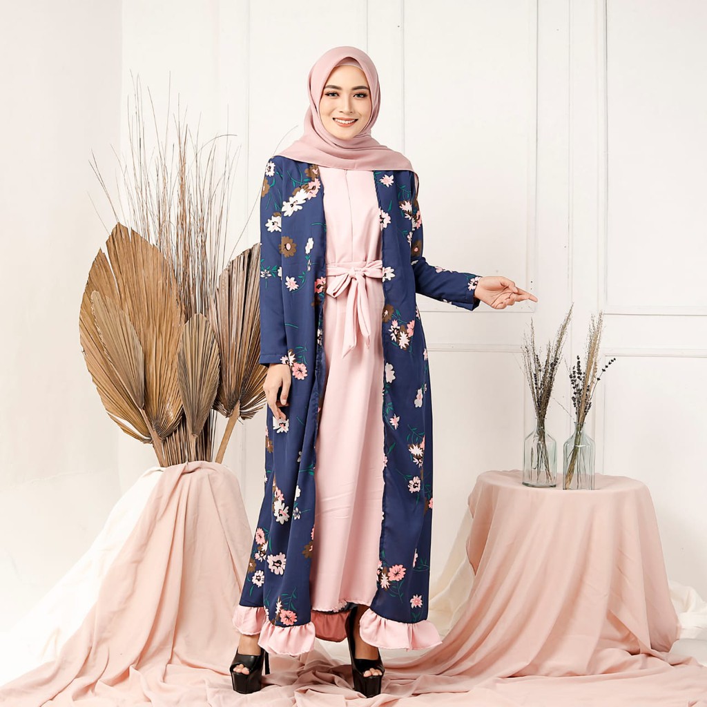 CUCI GUDANG SABYAN DRESS Bahan Moscrepe Pakaina Wanita Gamis Panjang Terusan Gamis Wanita Dress Mulim Terbaru