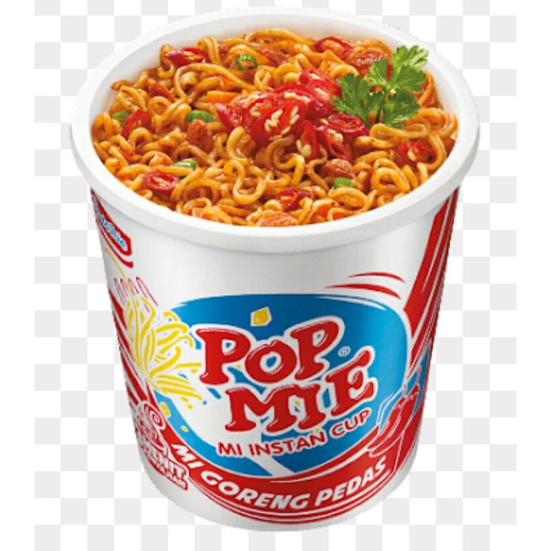 

Mi Instan Pop Mie Cup Mie Goreng Pedas