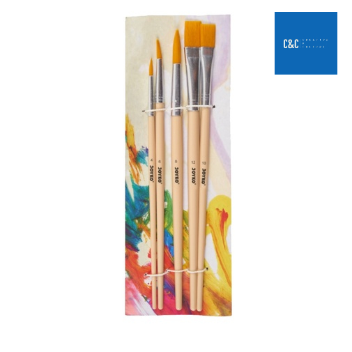 

Acrylic Paint Brushes Set BR-8 - Kuas Cat Akrilik dan Cat Air isi 5