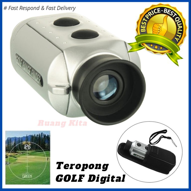 Teropong Jarak / Teropong Golf / Teropong pengukur jarak / Digital 7x18 Golf Range Finder