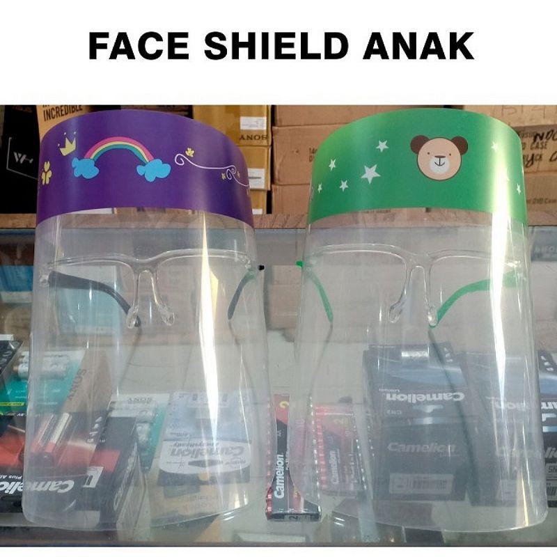 Face shield kacamata karakter-face shield anak