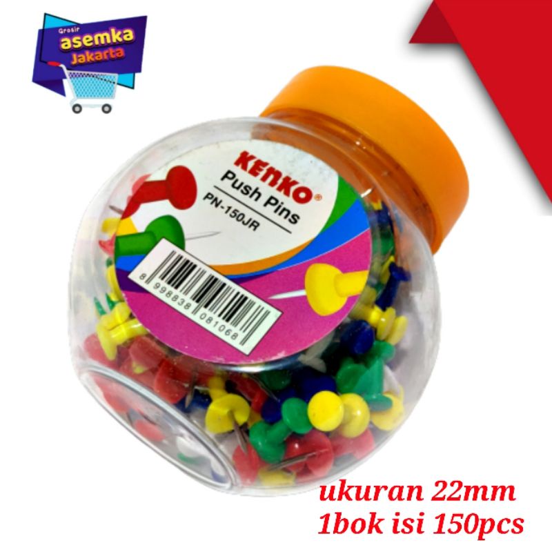 Push Pin / Jarum Tekan / Paku Pin Kenko 1Bok isi 150pcs