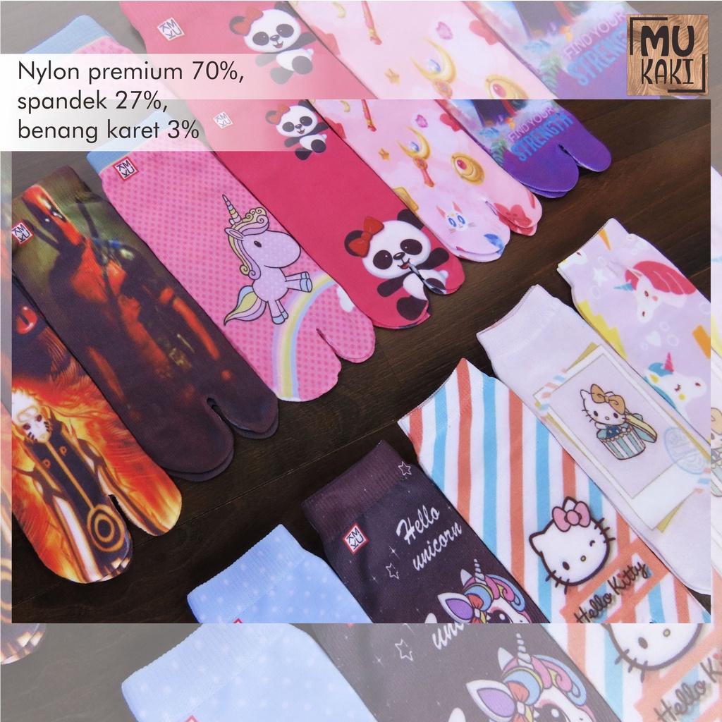 Kaos Kaki Jempol Anak Printing Karakter Murah Mukaki U