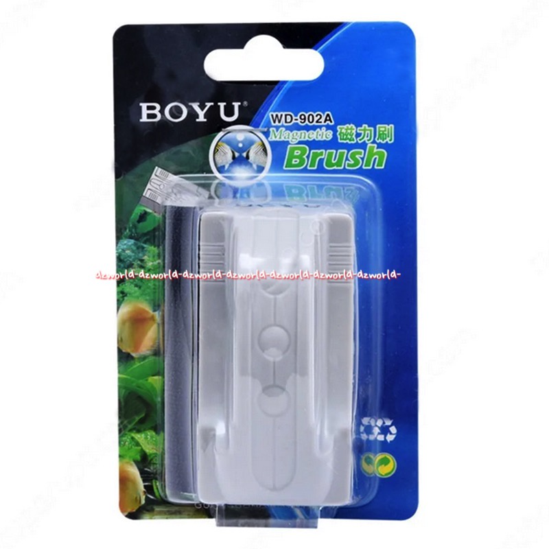 Boyu Magnetic Brush Sikat Magnet Akuarium Sikat Magnet Kaca Aquarium Mudah Digunakan Boyyu