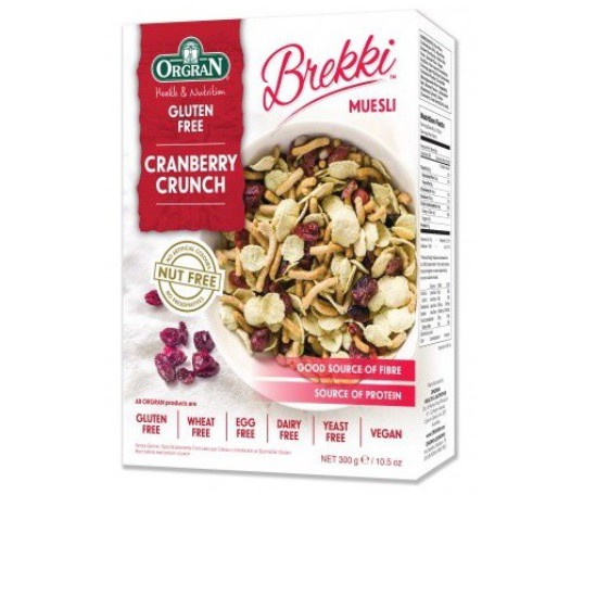 

Orgran Brekki Muesli Cranberry Crunch 300g