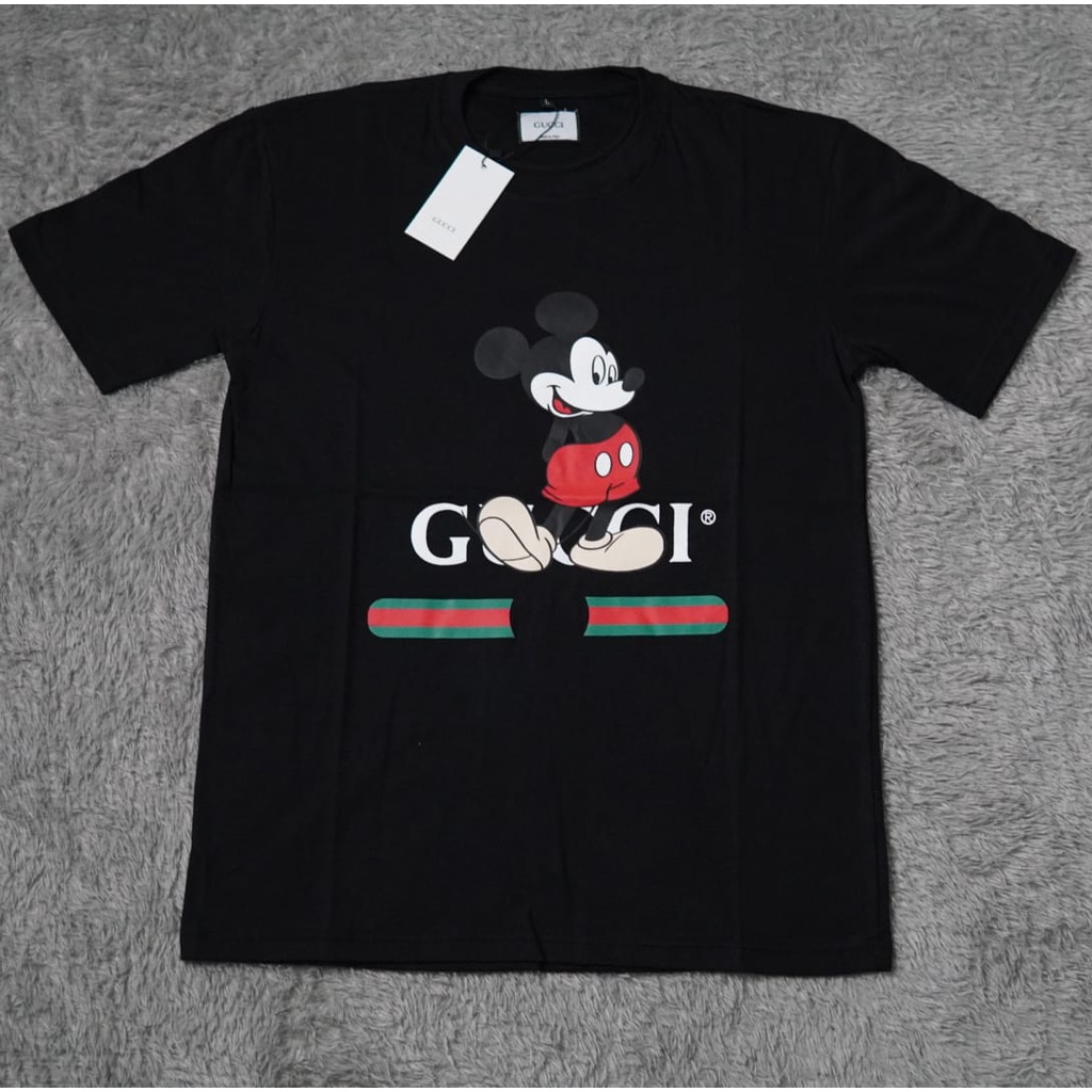 Kaos Tshirt Gucci Mickey Fulltag &amp; Lebel