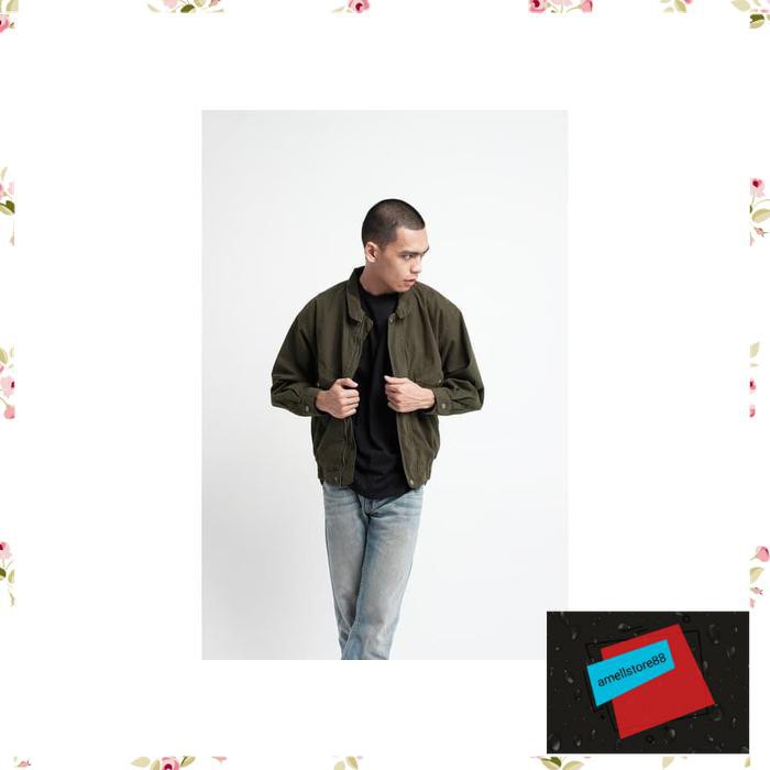 Jaket Pria parasut parka gunung Aero Flight in Olive AZ7