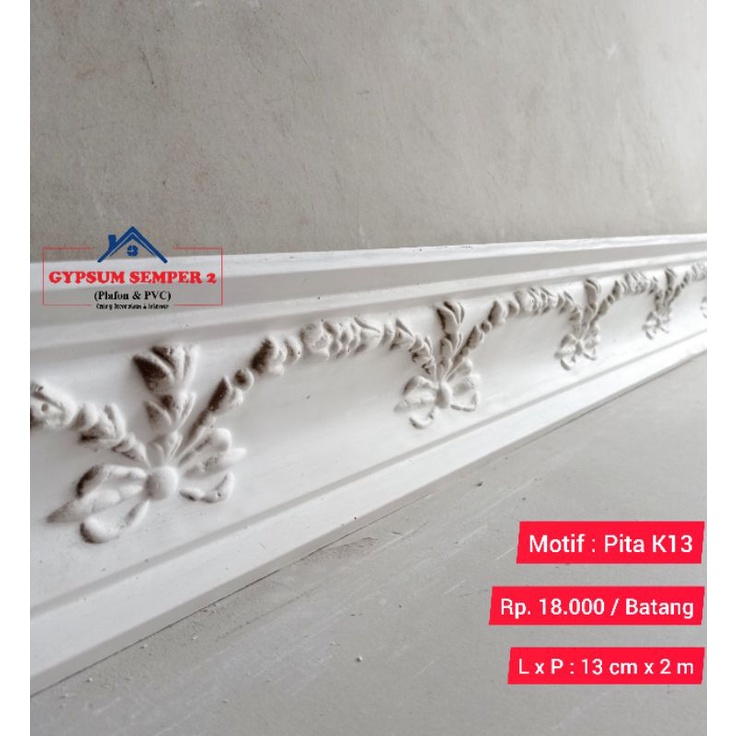 Jual List Gypsum Motif Pita K List Profil Gypsum Plafon Pvc Gypsum Shofwa Plafon Pvc