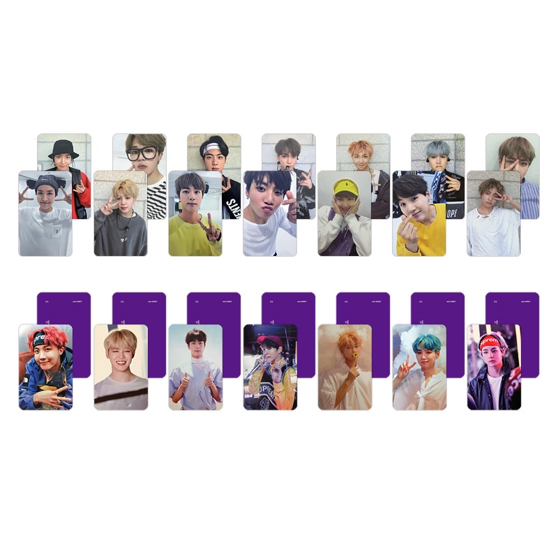 7pcs / set Kartu Lomo Foto Kpop BTS Bangtan Boys 2017 Untuk Hadiah