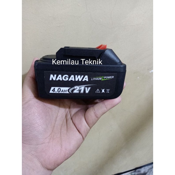 Baterai Batre Battery Mesin Cordless 21V 4Ah NAGAWA MAKITA JLD RYU ADAPTOR ADAPTER BATRAI Socket 48V