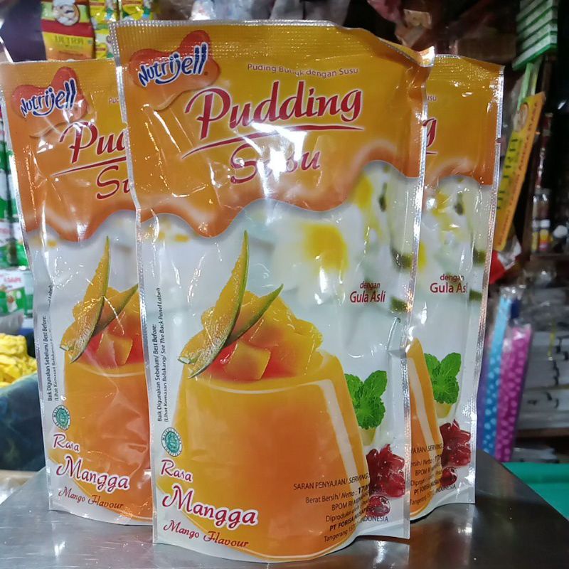 

Pudding Susu Nutrijell Rasa Mangga 170gr