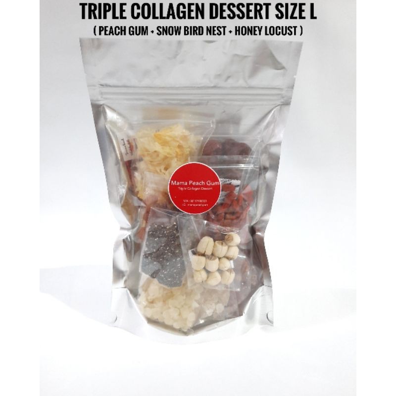 TRIPLE COLLAGEN size L (PEACH GUM SUPER A+, SNOW BIRD NEST, HONEY LOCUST)