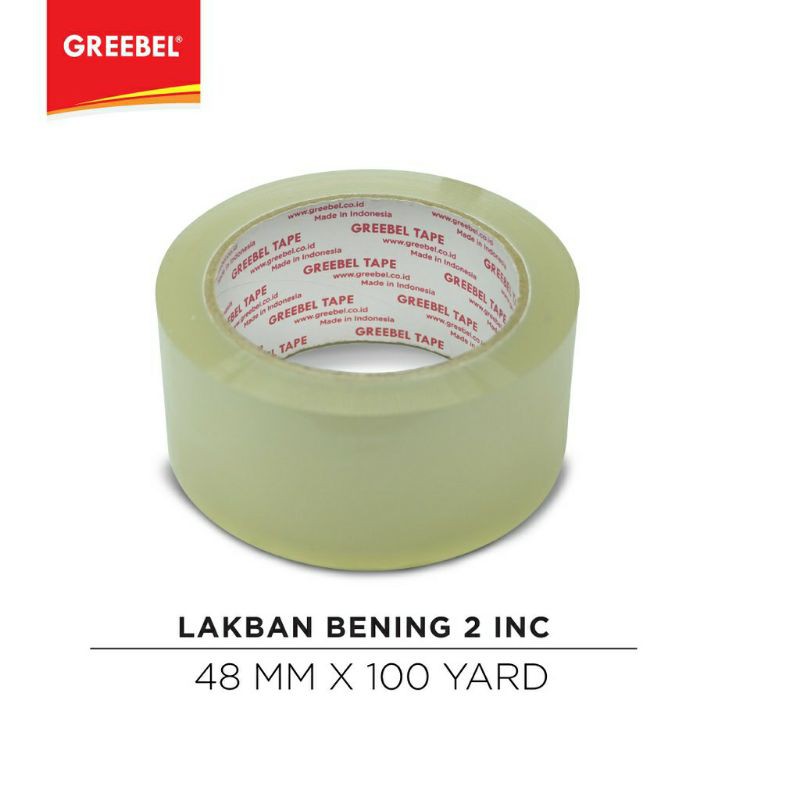 LAKBAN BENING / SOLATIP BENING / ISOLASI BENING / GREEBEL (48 mm x 90 yard)