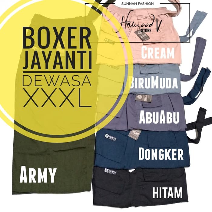 ⭐⭐⭐⭐⭐ Sirwal Boxer JUMBO XXXL TRIPEL XL Dewasa Celana Sirwal Jayanti Santai Diskon