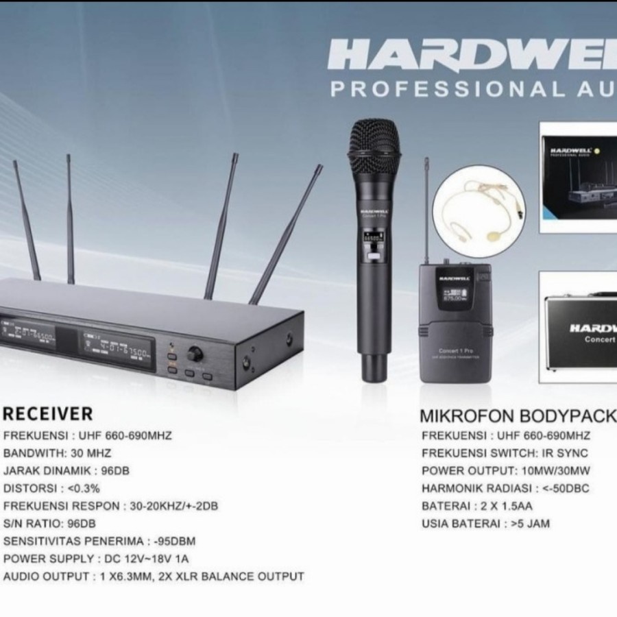 MIC WIRELESS HARDWELL CONCERT 1 PRO PJH