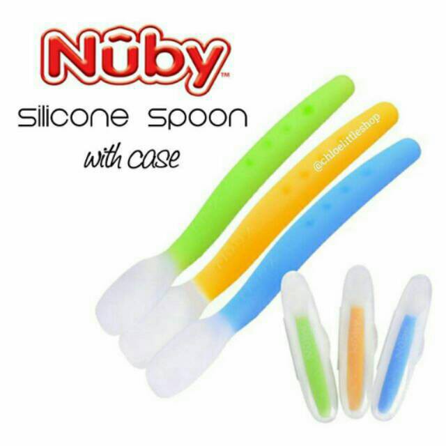 NUBY Silicone Spoon with Case