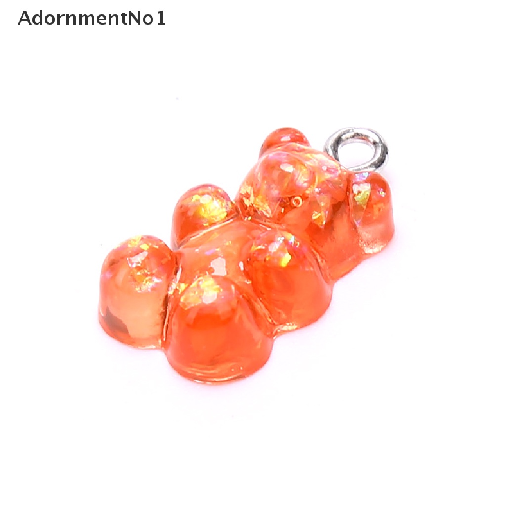 (AdornmentNo1) 10pcs Liontin Bentuk Beruang Bahan Resin Untuk Membuat Perhiasan DIY