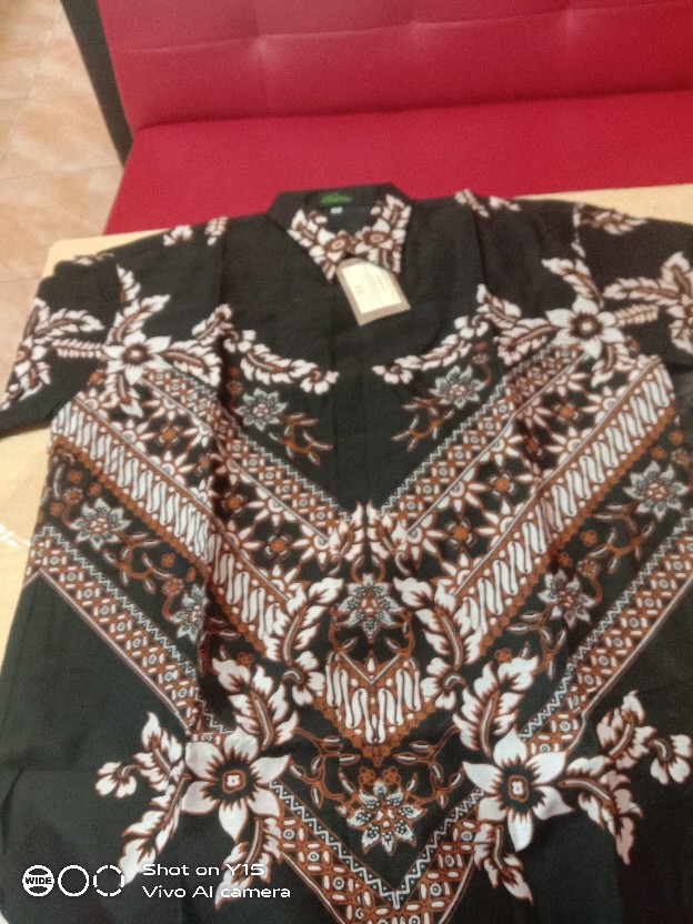 Argo Lawu Pendek Kemeja Batik Pria Full Furing Bahan Katun Primisima