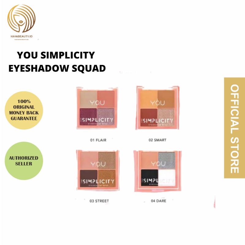 [YOU] YOU THE SIMPLICITY EYESHADOW SQUAD Z FLAIR SMART GLAM FRESH