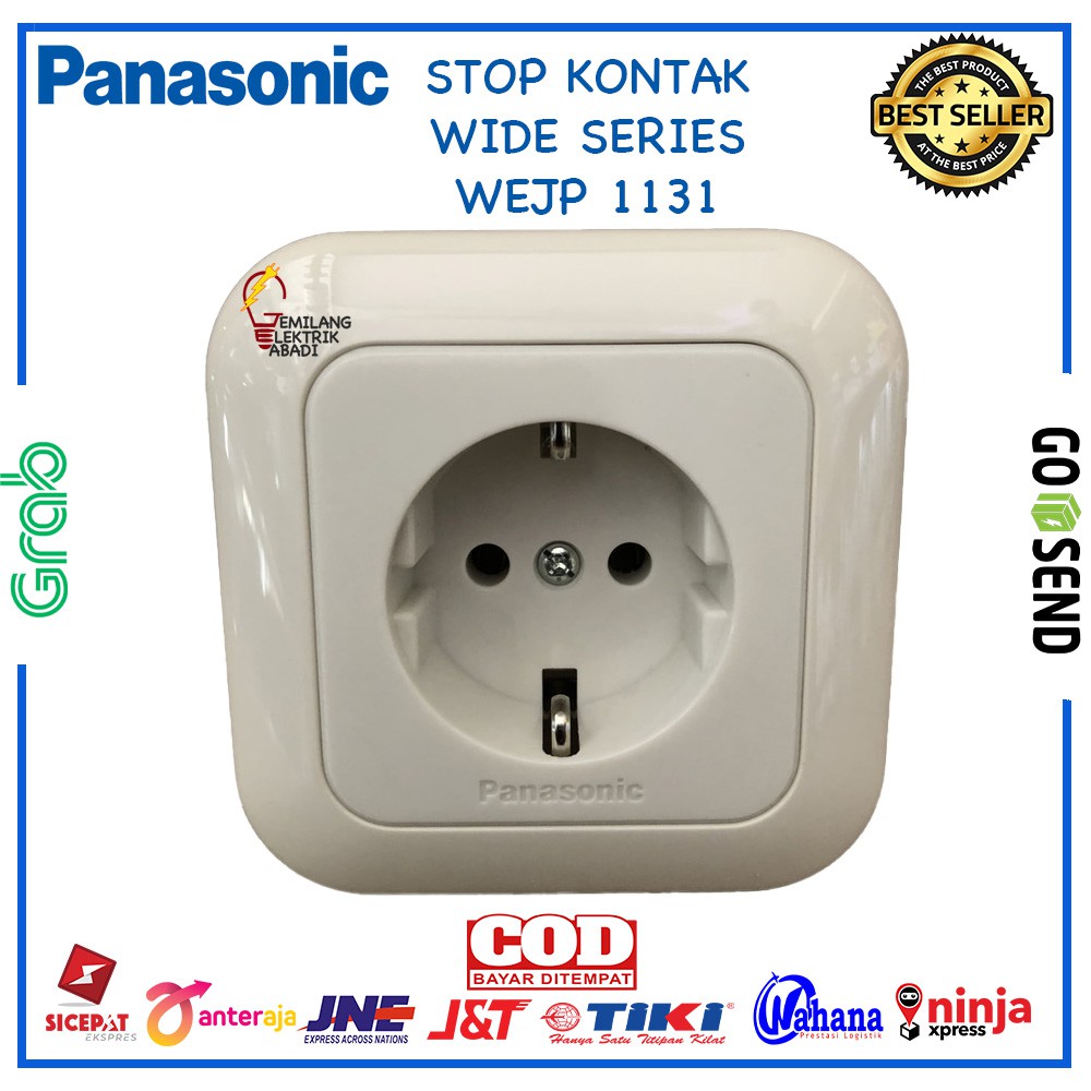 STOP KONTAK MINIMALIS PANASONIC WEJP1131-7 WIDE WEJP1131 WEJP 1131 SERIES ORIGINAL SNI