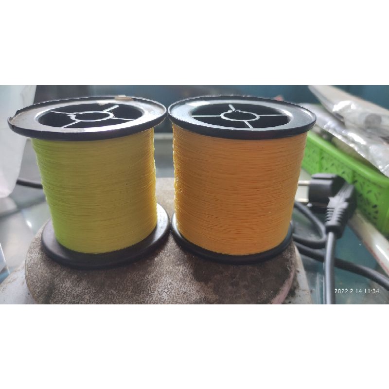 senar pancing golongan roll warna stabilo terang ukuran besar