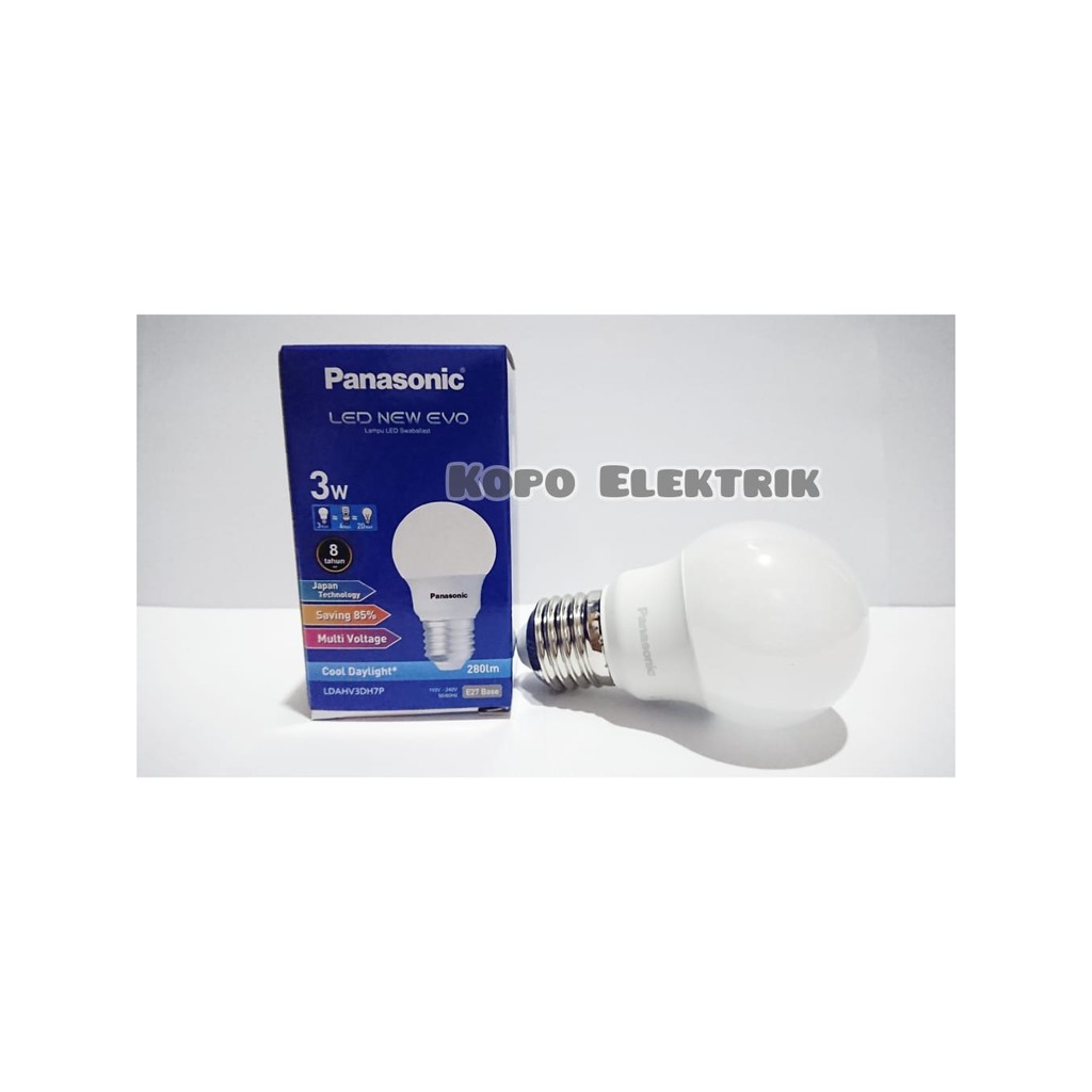 Lampu LED Bulb Panasonic New Evo 3 Watt