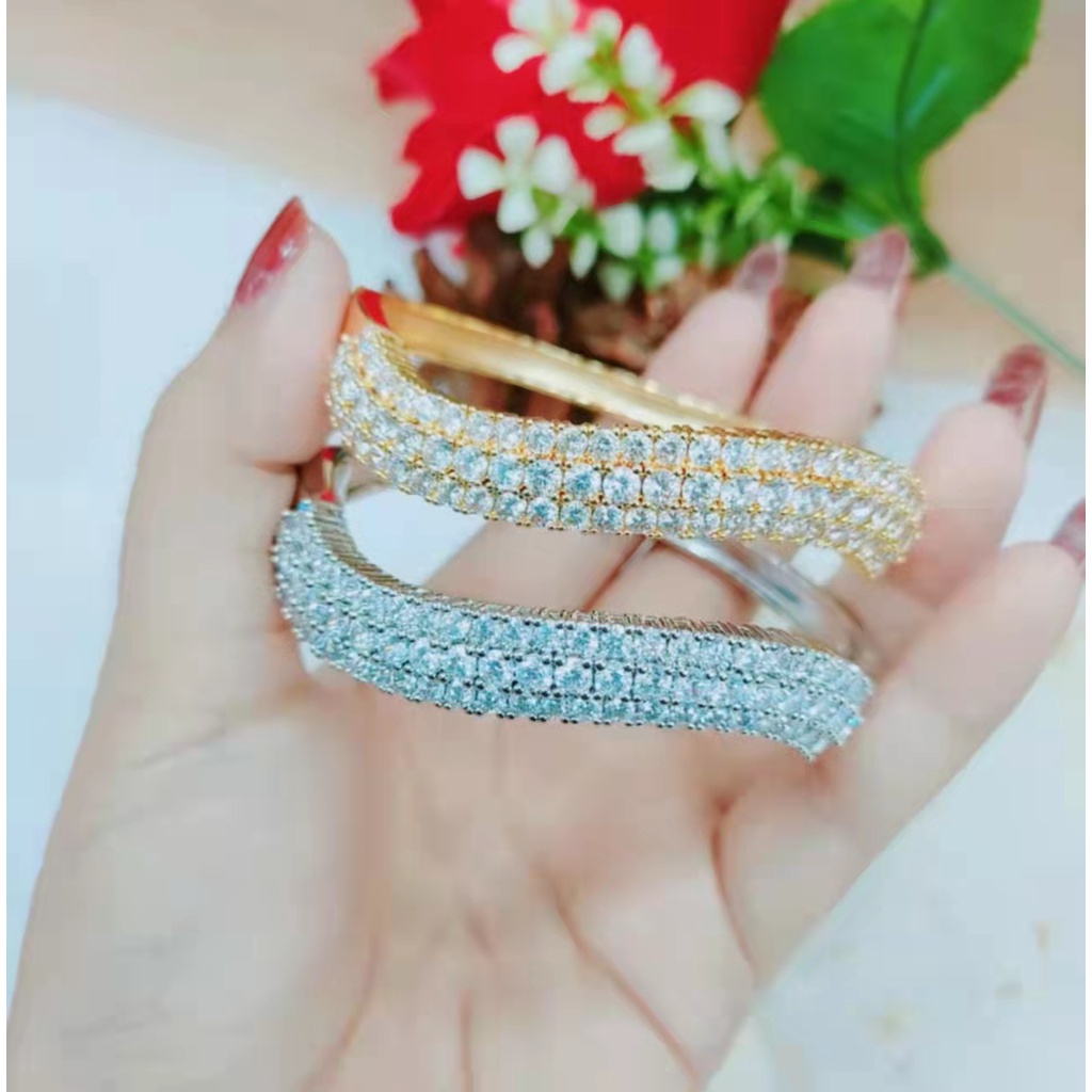 Gelang Xuping Mata Full Lapis Emas Perhiasan Fashion 1248