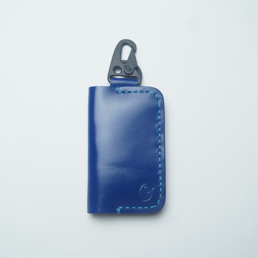 Dompet STNK Mobil Kulit Asli Pull Up Warna Biru Seri Alpen