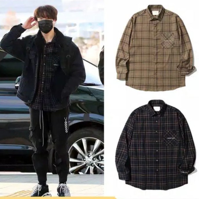 (PO) DIAMOND LAYLA - ENDLESS LOVE FLUFF MOOD CHECK SHIRT