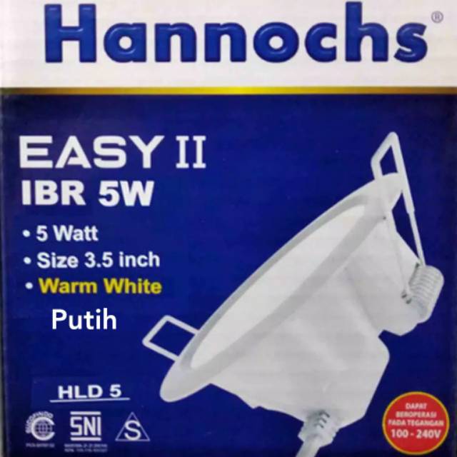 Lampu Downlight LED Hannochs EASY II Bulat 3w/ 5w/ 7w/ 9w/ 12w/ 15w/ 20w Hannochs