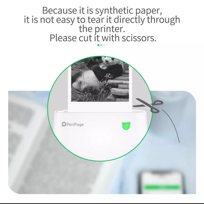 

A9 PeriPage 77*30mm TRANSCULENT Photo sticker. Stiker TRANSPARAN PeriPage A9/A9S/A9MAX. RJ4