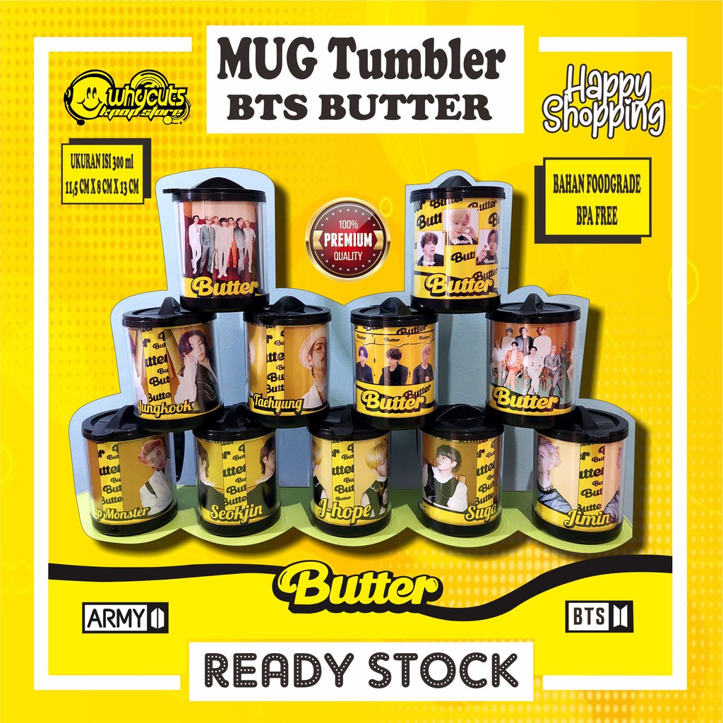 MUG TUMBLER BTS BUTTER ( READY STOK )