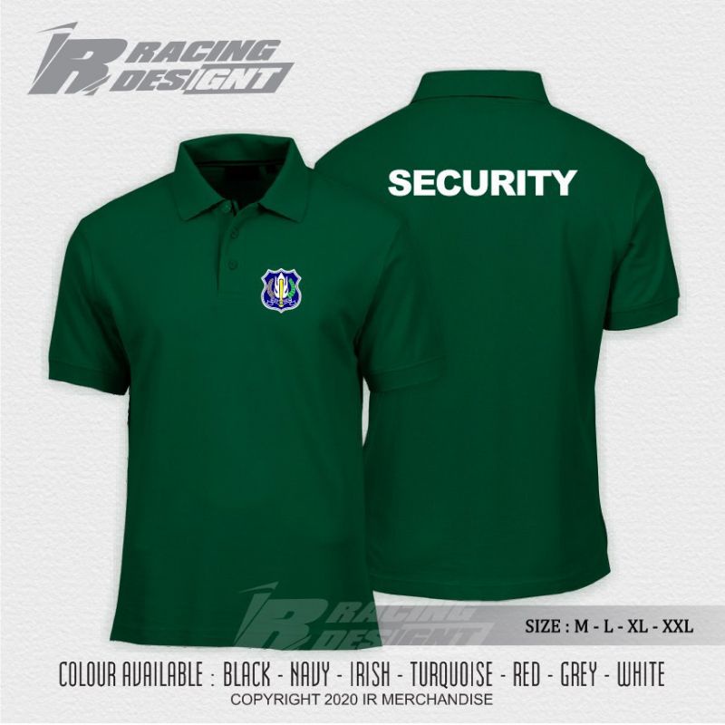 kaos polo security/kaos kerah security bordir